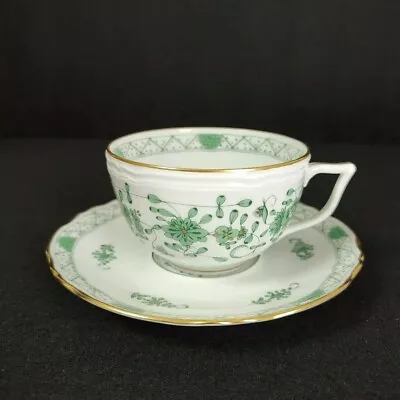 Raynaud Limoges Green Floral Montezuma Chinese Bouquet Cup Saucer #2 • £94.92