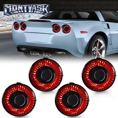 Fit For 2005-2013 Chevrolet Corvette C6 Coupe LED Tail Lights Brake Lamps Smoke • $129.90