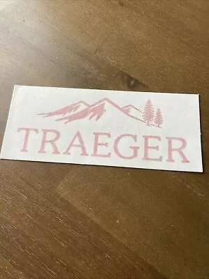 TRAEGER GRILLS  6.75” Red Decal  Sticker  Trailer  BBQ  Smoker  Decals • $4.99