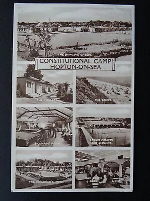 Norfolk Hopton On Sea CONSTITUTIONAL CAMP 7 Image Multiview C1963 Postcard • £12.75