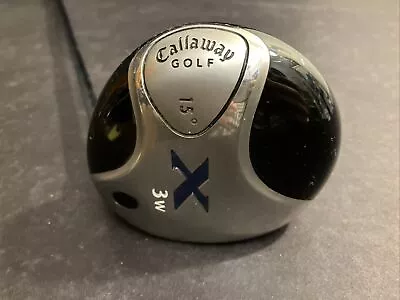 CALLAWAY X 3 WOOD 15 DEGREE UNIFLEX STEEL SHAFT RH Great Shape 43 Inch • $43.99