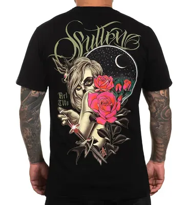 £32.99 • Buy Sullen Shade Black Premium Tattoo Artist T Shirt Swallow Dagger Roses S-3XL UK