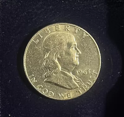 1963-D Franklin Half Dollar 90% Silver - Actual Coin Shown L4 • $12.94