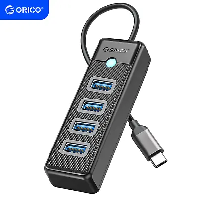 ORICO Type C To 4 Port USB 3.0 Hub High Speed USB Splitter For Laptop Xbox Mouse • $15.99