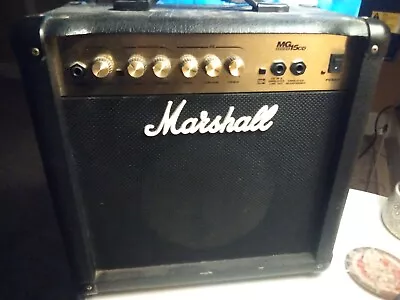 Marshall MG15G 15W Guitar Combo Amplifier - Black • $65