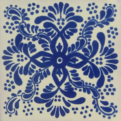 Mexican Tile Folk Art Handmade Talavera Backsplash Handpainted Mosaic # C171 • $1.79