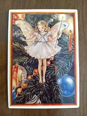 Villeroy Boch Vilbo Card Porcelain Postcard Christkindl-Enfant De Noel Fairy • $19.70