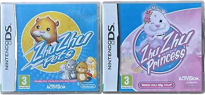 Zhu Zhu Pets + Zhu Zhu Princess - 2 Games 1 Price! - Nintendo Ds • £6.29