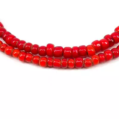 Red White Heart Venetian Trade Beads • $10