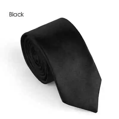 Fashion Casual Slim Plain Mens Solid Skinny Neck Party Wedding Tie Silk Necktie • $4.95