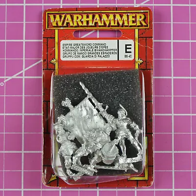 Warhammer Empire Greatswords Command NIB Metal - Rare & OOP - Citadel Greatsword • $44.95