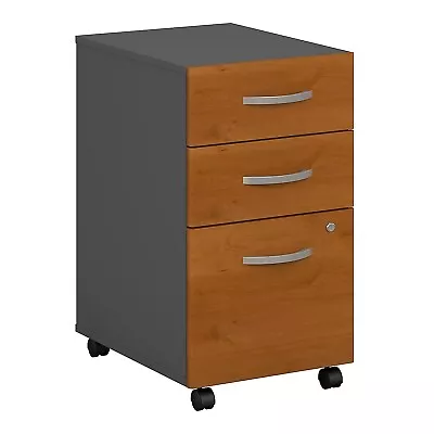 Bush Series C Collection Three-Drawer Mobile Pedestal (Assembled) Natural Cherry • $354.98