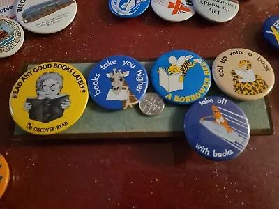 Book Vintage Metal Badges X5 1980s (W • £2.50