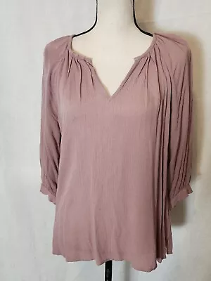 Maurices Women Pink 3/4 Sleeve Blouse S • $6
