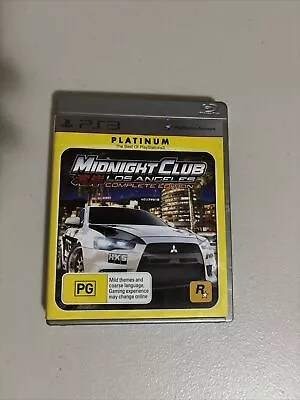 Midnight Club: Los Angeles - Sony Playstation 3 - PS3 Platinum Game With Manual • $12.09