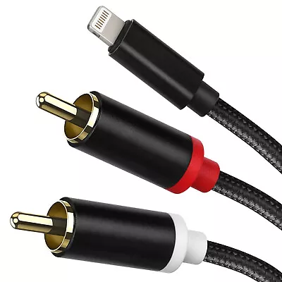 2-Male RCA To IOS Adapter Audio Stereo Cable Aux Cord Compatible With IPhone Pad • $13.99