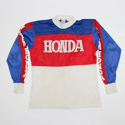 VTG 80s Honda Malcolm Smith MSR Motocross Racing Team Jersey Shirt L USA • $175