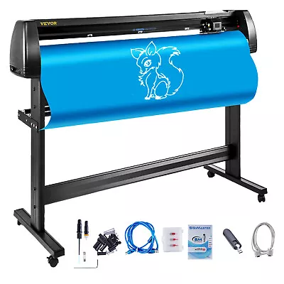 VEVOR 53  Vinyl Cutter Plotter Sign Cutting Machine Software 3 Blades LCD Screen • $325.99