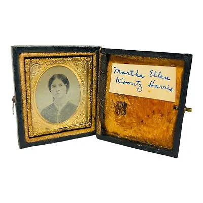 Special 1/16 Plate Daguerreotype Of A Young Lady Martha Ellen Koontz Harris ? • $111.82