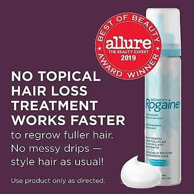 Rogaine Women Foam Hair Loss & Regrowth 5% Minoxidil -  FREE SHIPP-PLEASE READ   • $28.98