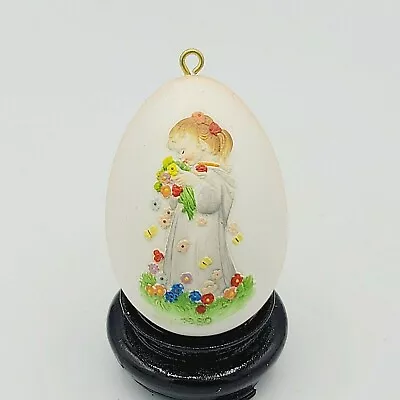 Vintage Anri - Ferrandiz 1980 Annual Wooden Egg Christmas Decoration 2 1/4  • $12.95