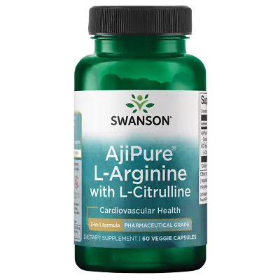 Swanson Ajipure L-arginine With L-citrulline - Pharmaceutical Grade 60 Veggie... • $13.60