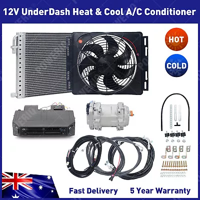 12V Air Conditioner Cool&Heating Universal UnderDash Electric Compressor AC Kit • $900