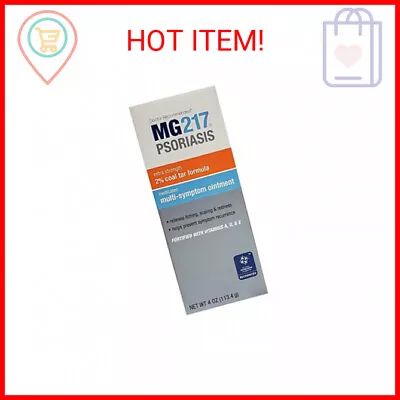 MG217 Multi Symptom Relief 2% Coal Tar Medicated Psoriasis Ointment Oz Jar 4 Oz • $15