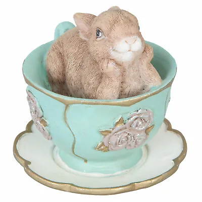 Clayre & Eef Easter Bunny IN Cup Easter Decoration Easter Rabbit Shabby Vintage • $19.83