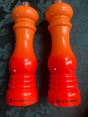 Le Creuset Salt And Pepper Mills Set Of 2  Volcanic ( Orange ) • £45