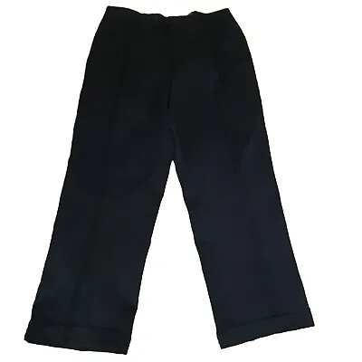 Mens Dress Pants 38x30 Black Wool Pleated Jones New York* • $7.47