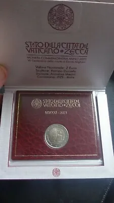 Vatican 2021 2 Euro Coin BU 700th Anniversary Of The Death Of Dante Alighieri	!! • $46.95