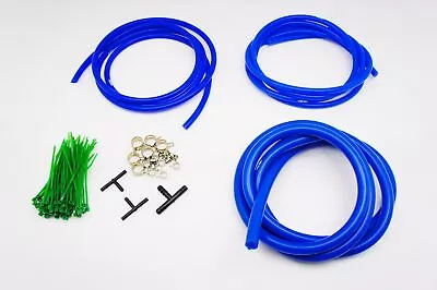AUTOBAHN88 Engine ROOM Silicone Air Vacuum Hose Dress Up Kit BLUE Fit Mustang • $31.90