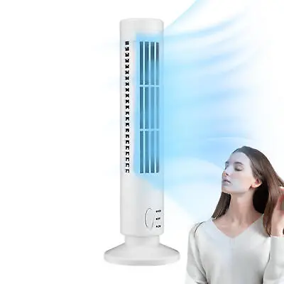 $43.14 • Buy 1pcs Led Bladeless Tower Cooling Fan - Portable USB Charging 2 Wind Speed Mode