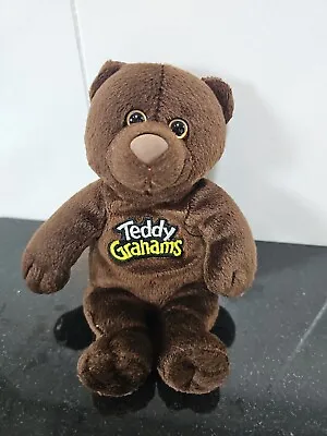 Vintage 2000 Teddy Grahams Plush Bean Bag Bear Chunky Chocolate Stuffed Animal • $7.03