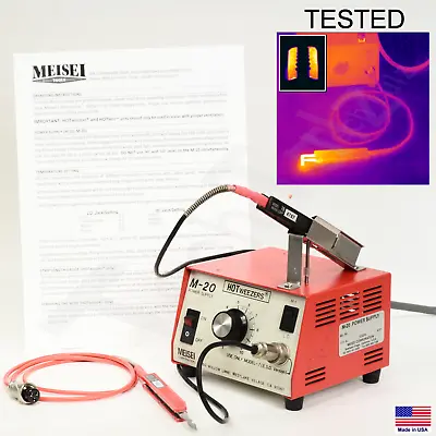 Meisei HOTWEEZERS ESD Safe 7B Thermal Wire Strippers + Hot Knife + M-20 – Tested • $386