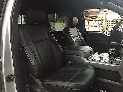 2015-2020 Ford F-150 XLT Super Crew Leather Seat Kit Black Perfed F150 • $735