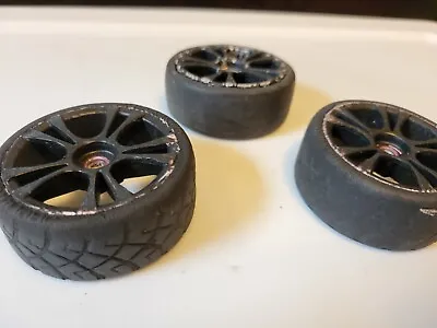 1/10 Scale Rc Car Tires And Rims - Rubber Wheels For Radio Control Touring Cars • $2