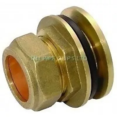 Compression Tank Connectors Brass - 15mm 22mm 28mm 35mm 42mm 54mm Diff Qtys • £5.45