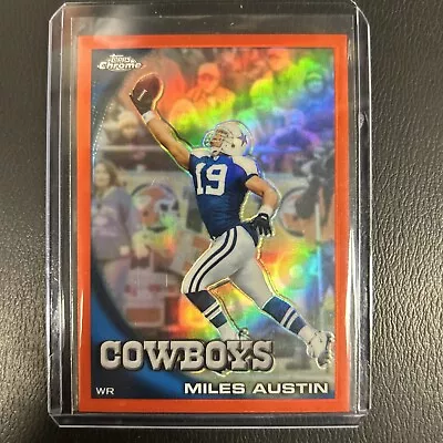 2010 Miles Austin Topps Chrome Orange Refractor #C105 Dallas Cowboys • $1.99