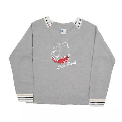 DISNEY Winnie The Pooh Sweatshirt Grey Girls M • £12.99