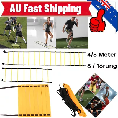 4M/8M Football Agility Speed Ladder Sport Training Ladder Soccer Fitness Trainer • $14.32