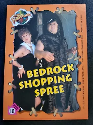 1994 Topps The Flintstones Movie Sticker Card Bedrock Shopping Spree #10 • $5.12