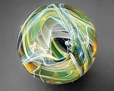 Doug Ferguson .86  Swirls Lampwork Boro Handblown Contemporary Art Glass Marble • $40