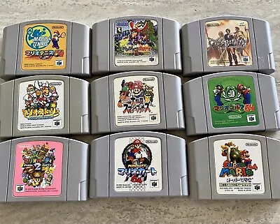 Nintendo 64 N64 Jap Mega Bundle 9 Games Mario Party Kart Tennis Smash Pokémon • $249.99