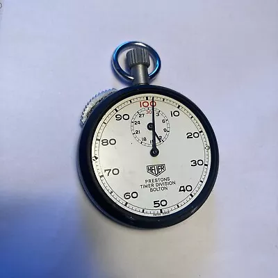 HEUER STOP WATCH Hand-Wind Open Face Heuer • £13.50