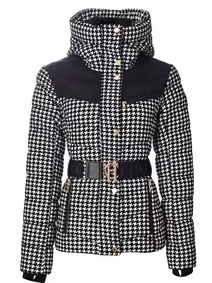 Holland Cooper Houndstooth Puffer Quilted Jacket S • £175