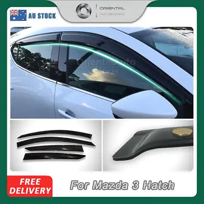 Luxury Weather Shields Window Visor Weathershields For Mazda 3 BP Hatch 2019+ • $500