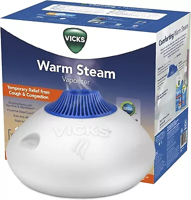 Vicks Warm Steam Vaporizer 1.5 Gal For Small-Medium Rooms Works With VapoPads • $29.99