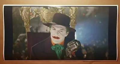$20.85 • Buy Batman 1989 Movie Poster Print 12  X 24   Joker Jack Nicholson Parade Super Hero